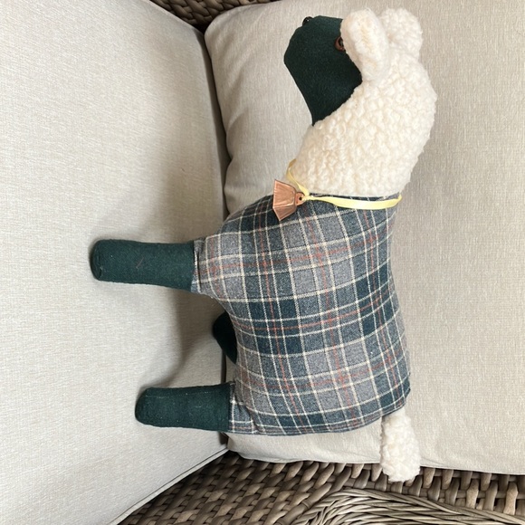 Custom made w/beady eyes & his brassmetal bell-this sheep stands up on his own. - Picture 2 of 7